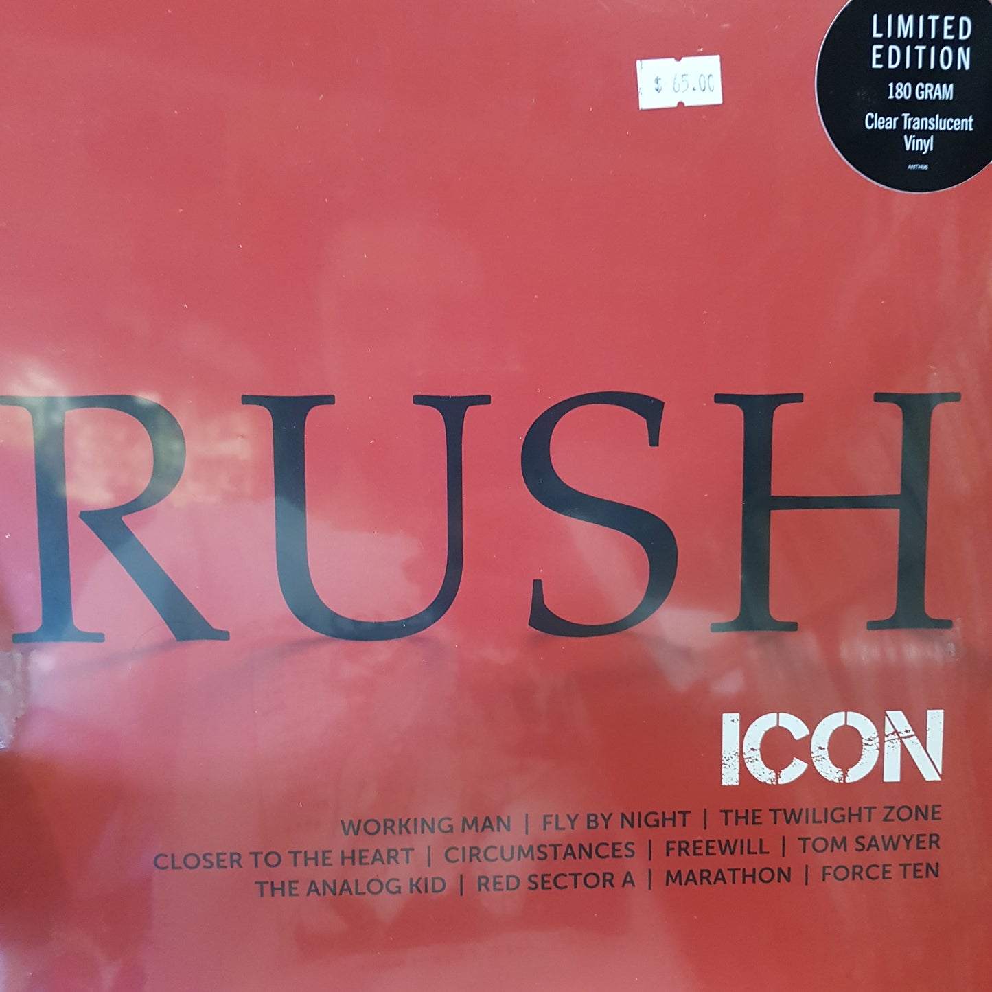 RUSH - ICON (CLEAR COLOURED) VINYL