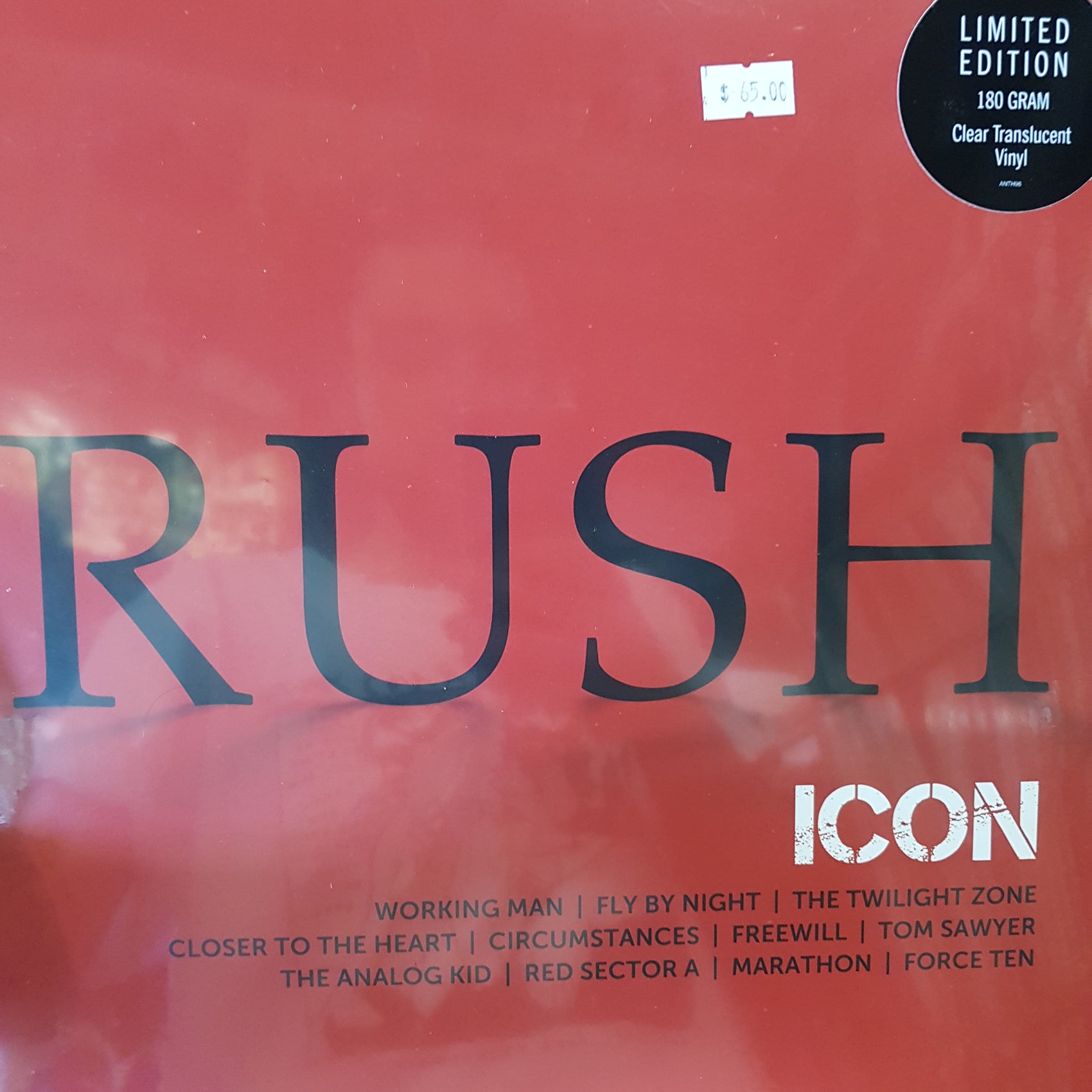 RUSH - ICON (CLEAR COLOURED) VINYL