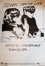 Load image into Gallery viewer, SONIC YOUTH - GOO AUSTRALIA AND NEW ZEALAND (1991 USED) POSTER
