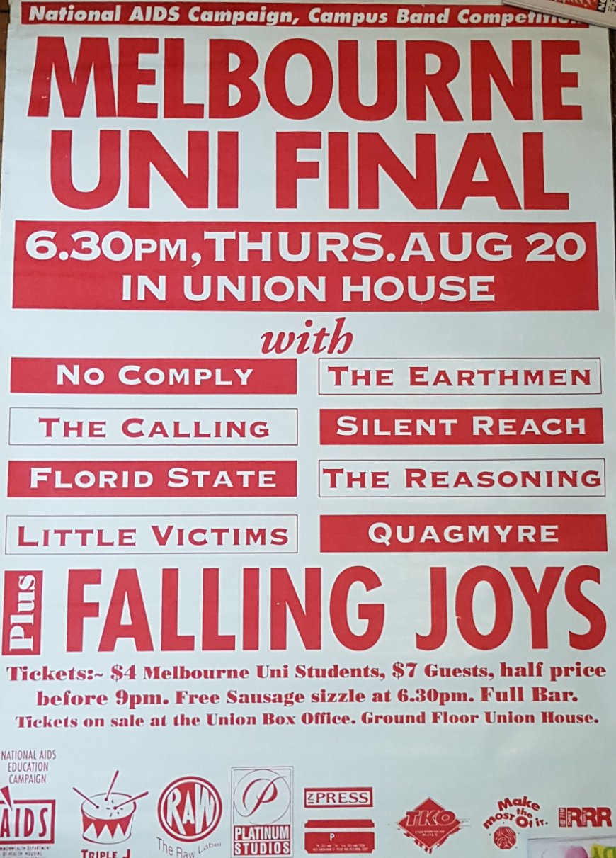 VARIOUS ARTISTS - MELBOURNE UNI FINAL (1992 USED VINYL) POSTER