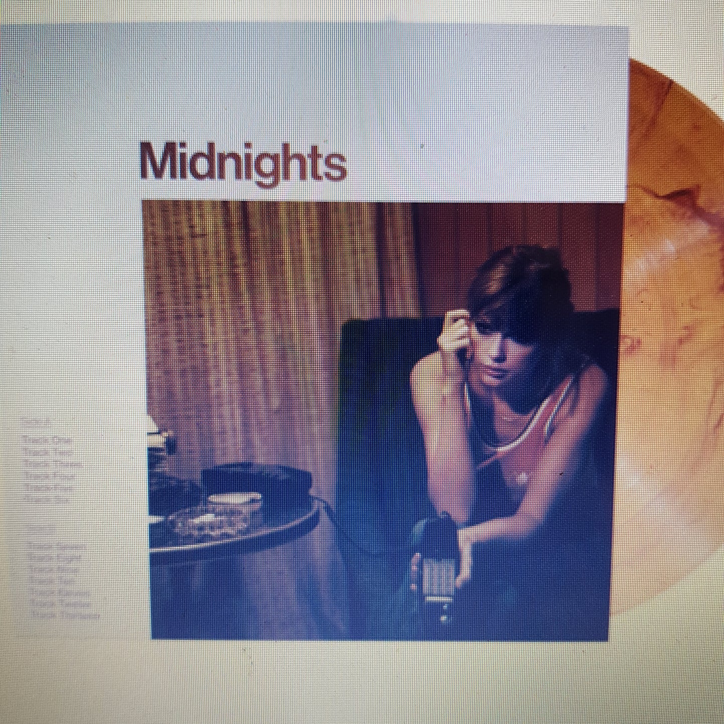 TAYLOR SWIFT - MIDNIGHTS (BLOOD MOON COLOURED) VINYL