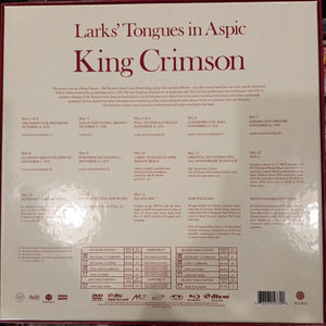 KING CRIMSON - LARKS TONGUES IN ASPIC, THE COMPLETE RECORDS (USED 2012 U.K. BOX SET 13CD 1DVD 1BLURAY M- EX+)