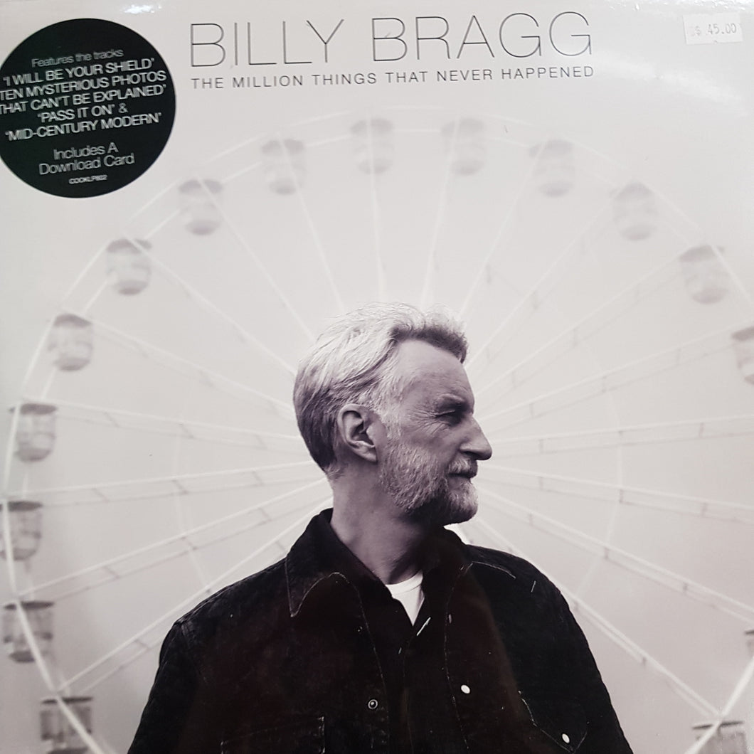BILLY BRAGG - THE MILLION THINGS THAT NEVER HAPPENED (BLUE AND GREEN COLOURED) VINYL