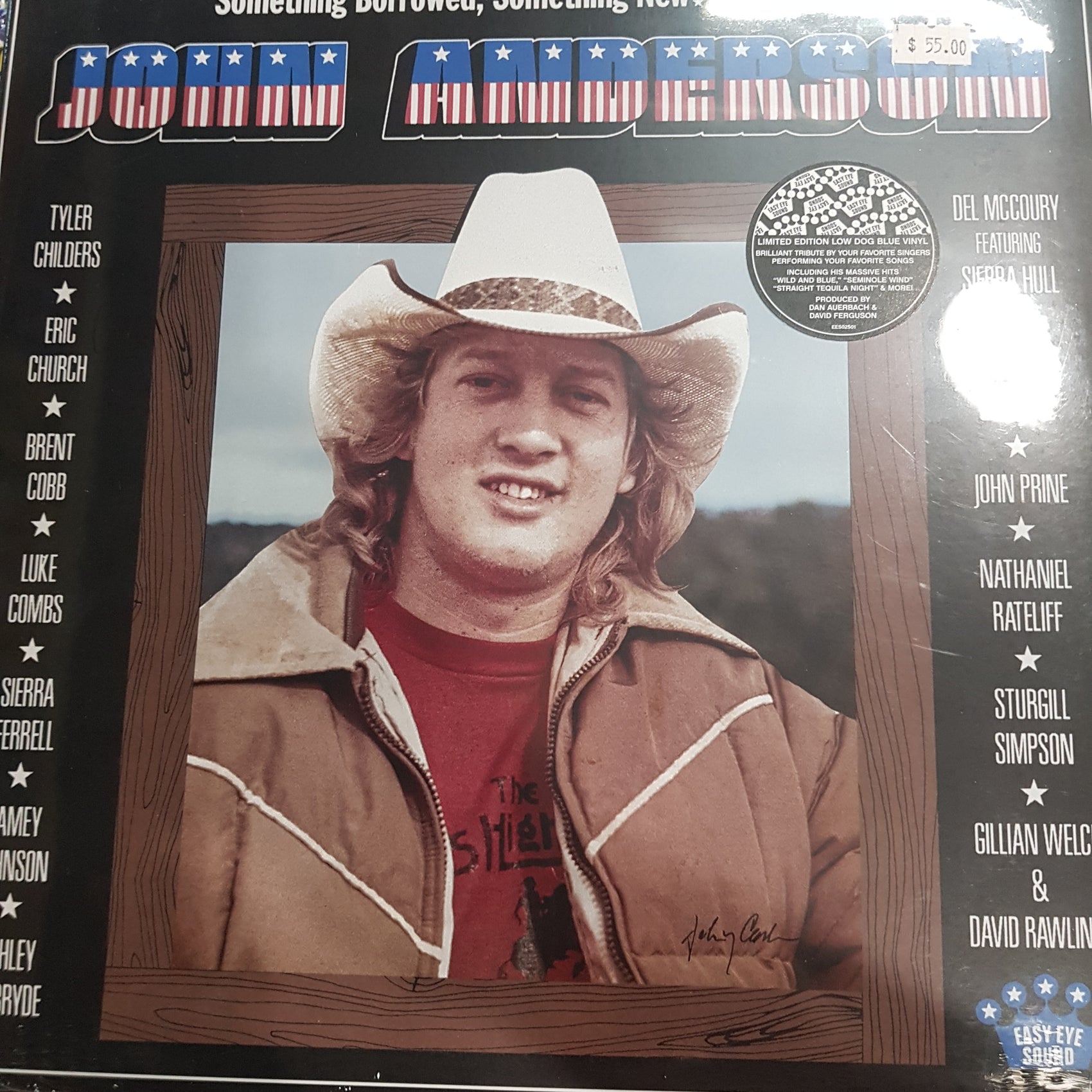 VARIOUS ARTISTS - SOMETHING BORROWED, SOMETHING NEW: A TRIBUTE TO JOHN ANDERSON (LOW DOG BLUE COLOURED) VINYL