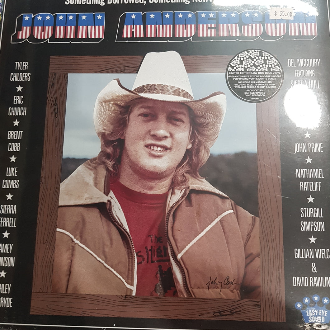 VARIOUS ARTISTS - SOMETHING BORROWED, SOMETHING NEW: A TRIBUTE TO JOHN ANDERSON (LOW DOG BLUE COLOURED) VINYL