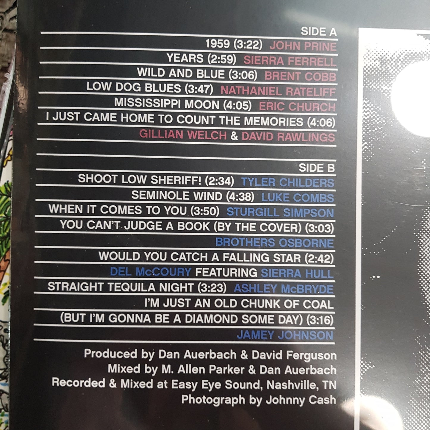 VARIOUS ARTISTS - SOMETHING BORROWED, SOMETHING NEW: A TRIBUTE TO JOHN ANDERSON (LOW DOG BLUE COLOURED) VINYL