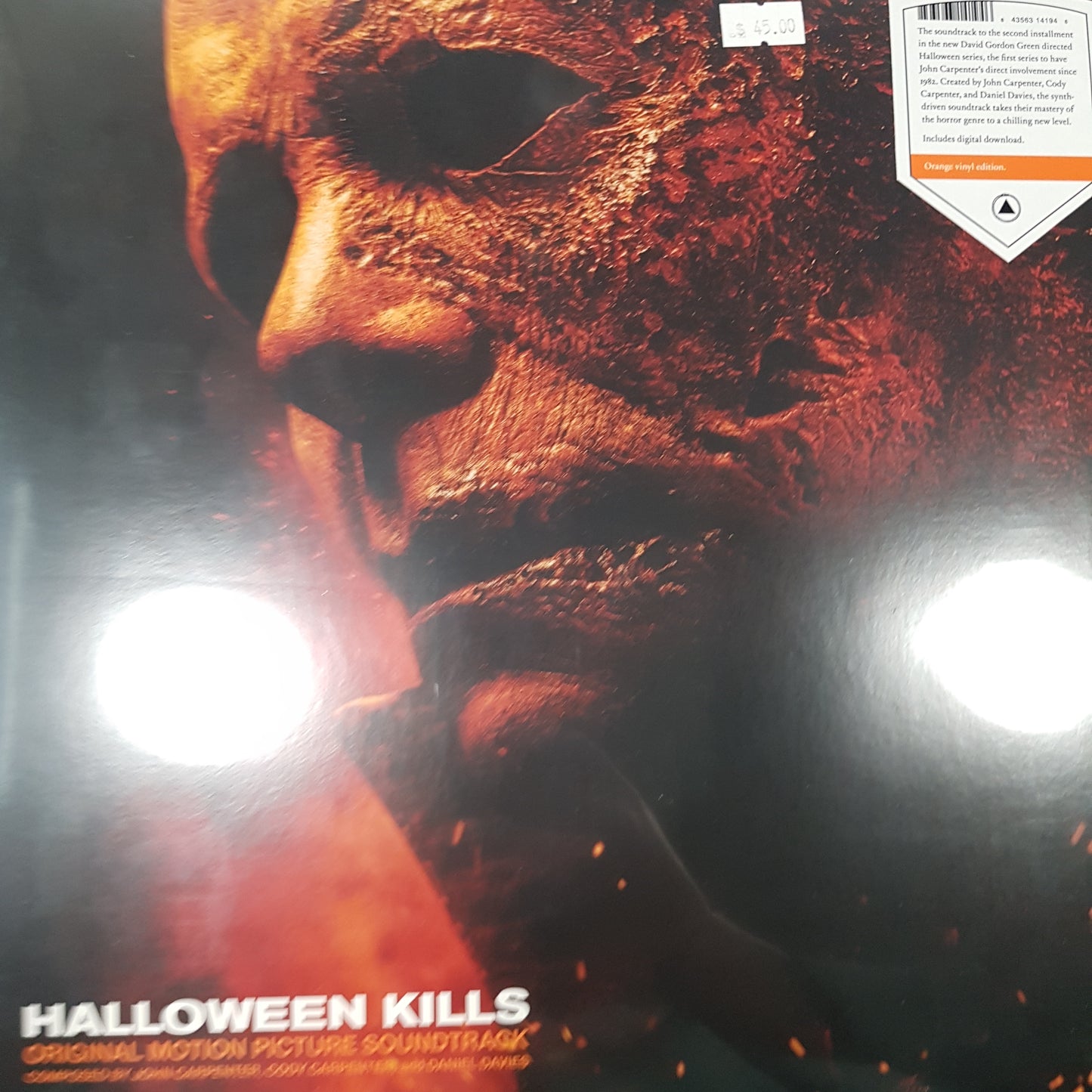 JOHN CARPENTER - HALLOWEEN KILLS (ORANGE COLOURED) SOUNDTRACK VINYL