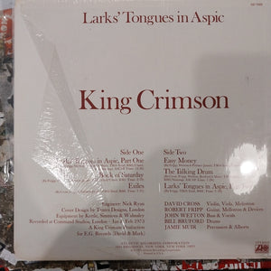 KING CRIMSON - LARKS TONGUES IN ASPIC (USED VINYL 1973 U.S. FIRST PRESSING M- EX+)