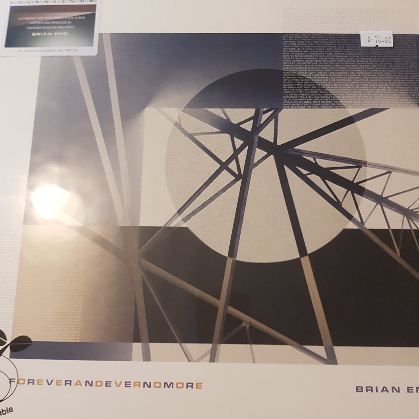 BRIAN ENO - FOREVERANDEVERNOMORE VINYL