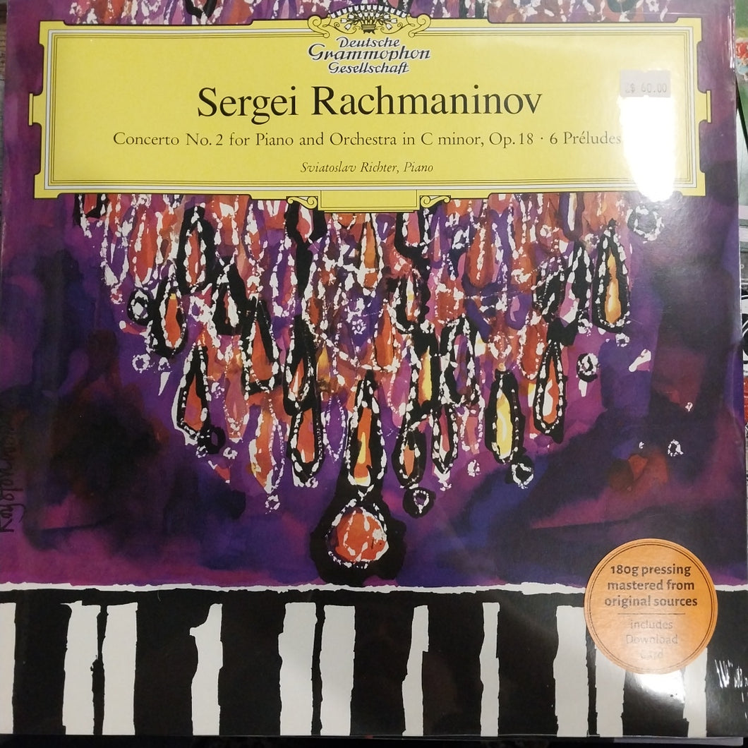 SERGEI RACHMANINOV - CONCERTO NO.2 FOR PIANO AND PRCHESTRA IN C MINOR, OP.18 6 PRELUDES VINYL