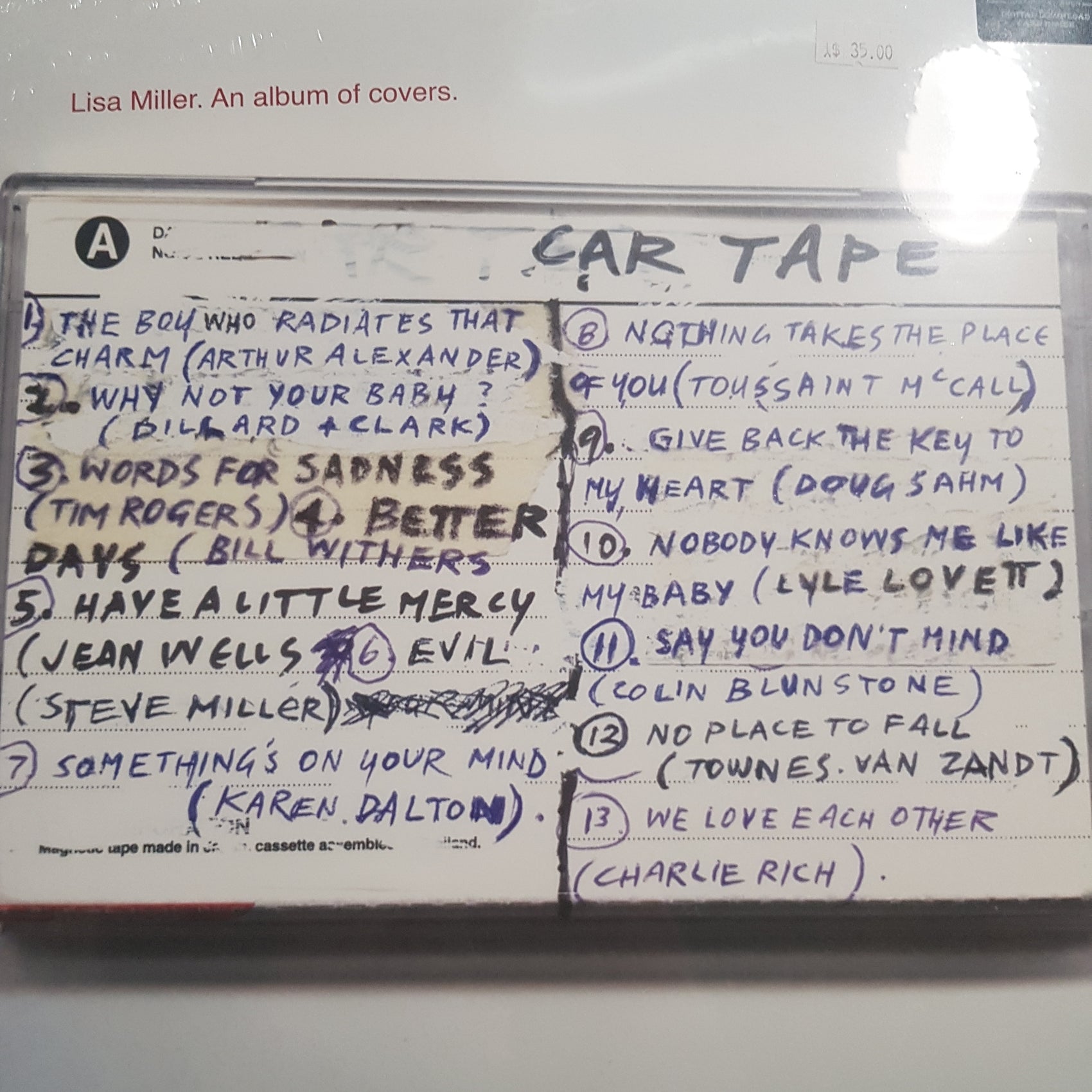 LISA MILLER - CAR TAPE (COLOURED) VINYL