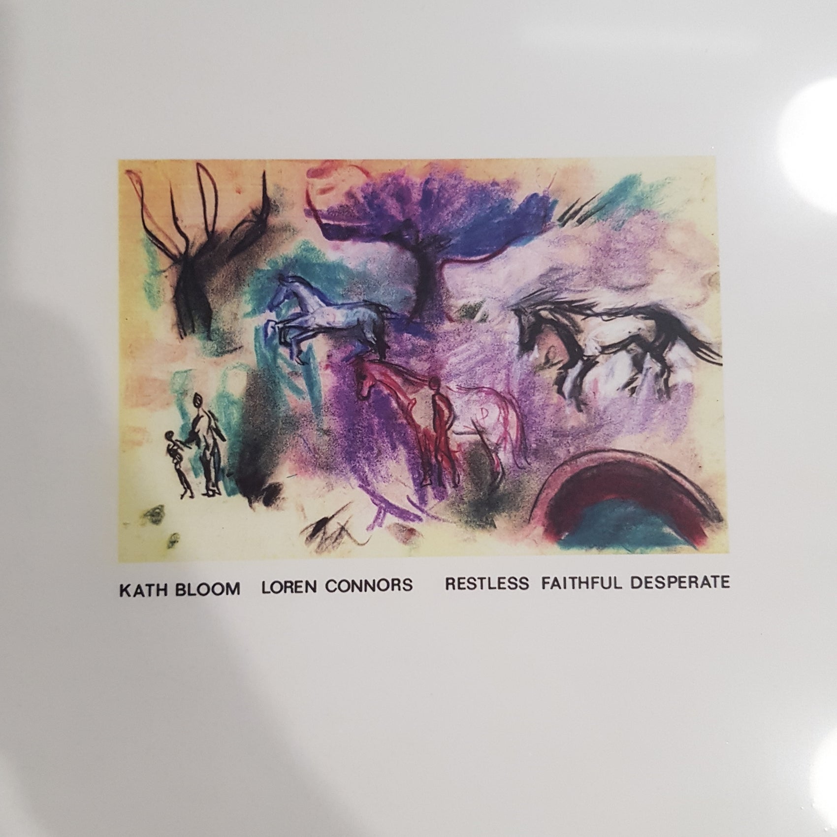 KATH BLOOM & LOREN CONNORS - RESTLESS FAITHFUL DESPERATE (BLUE COLOURED) VINYL