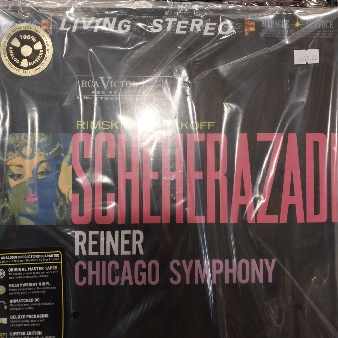 RIMSKY-KORSAKOFF - SCHEHERAZADE REINER CHICAGO SYMPHONY (ANALOGUE PRODUCTIONS PRESSING) VINYL
