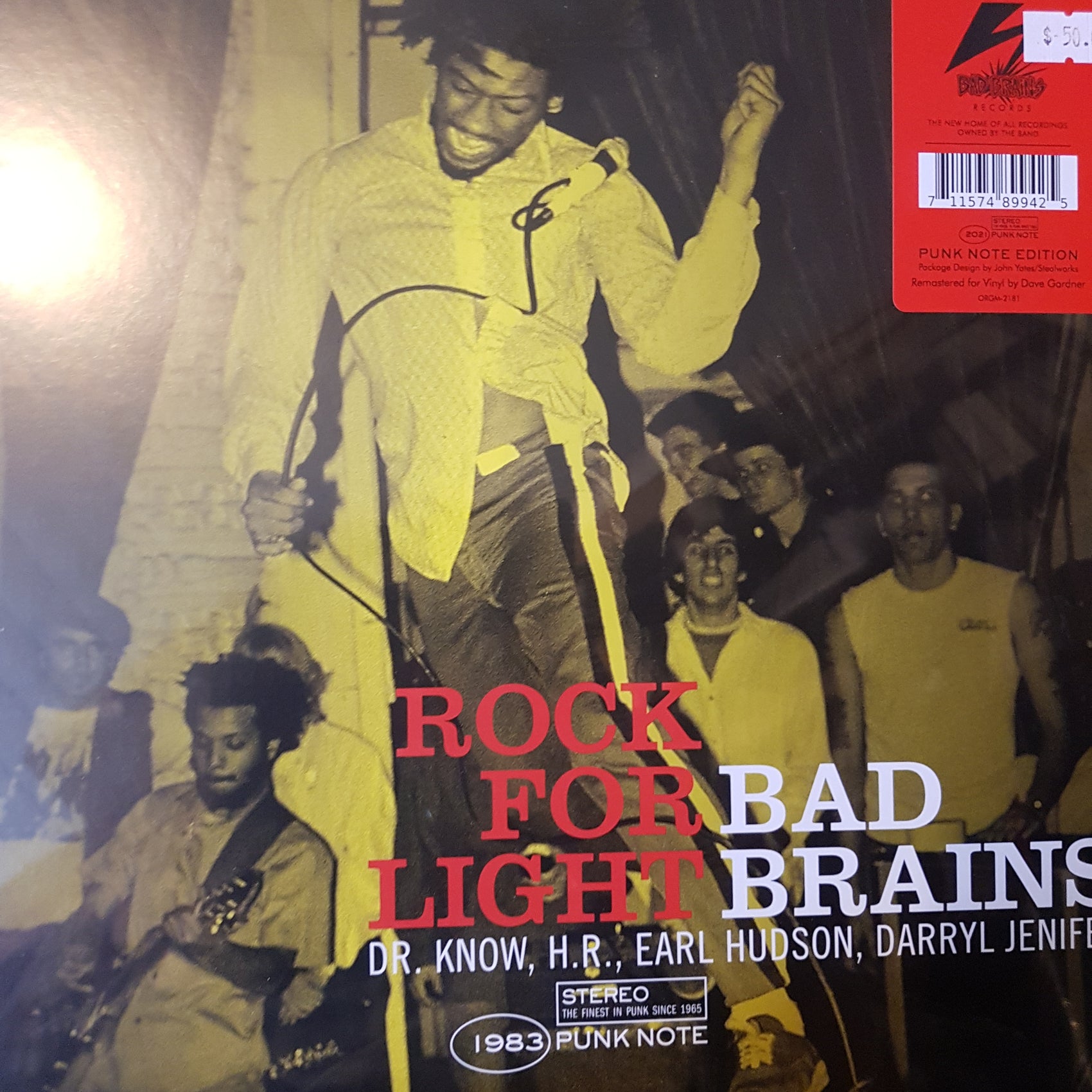BAD BRAINS - ROCK FOR LIGHT VINYL