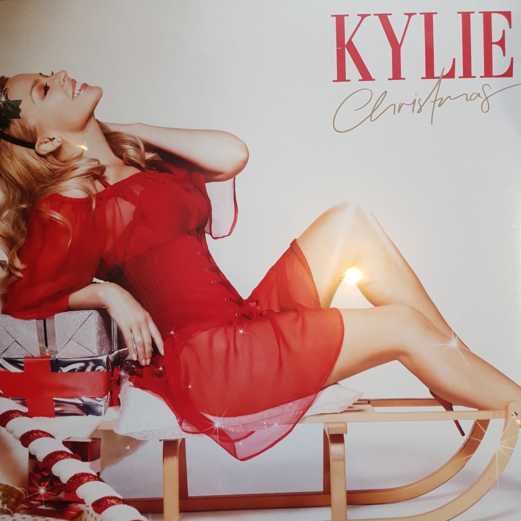 KYLIE - CHRISTMAS (WHITE COLOURED) (USED VINYL 2015 UK STILL SEALED)