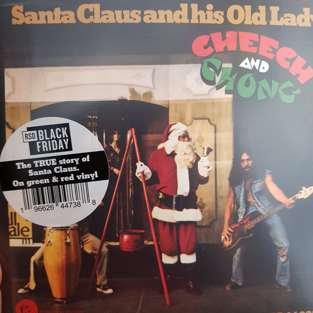 Santa Cheech CHEECH AND CHONG - SANTA CLAUS AND HIS OLD LADY VINYL (RED COLOURED ...
