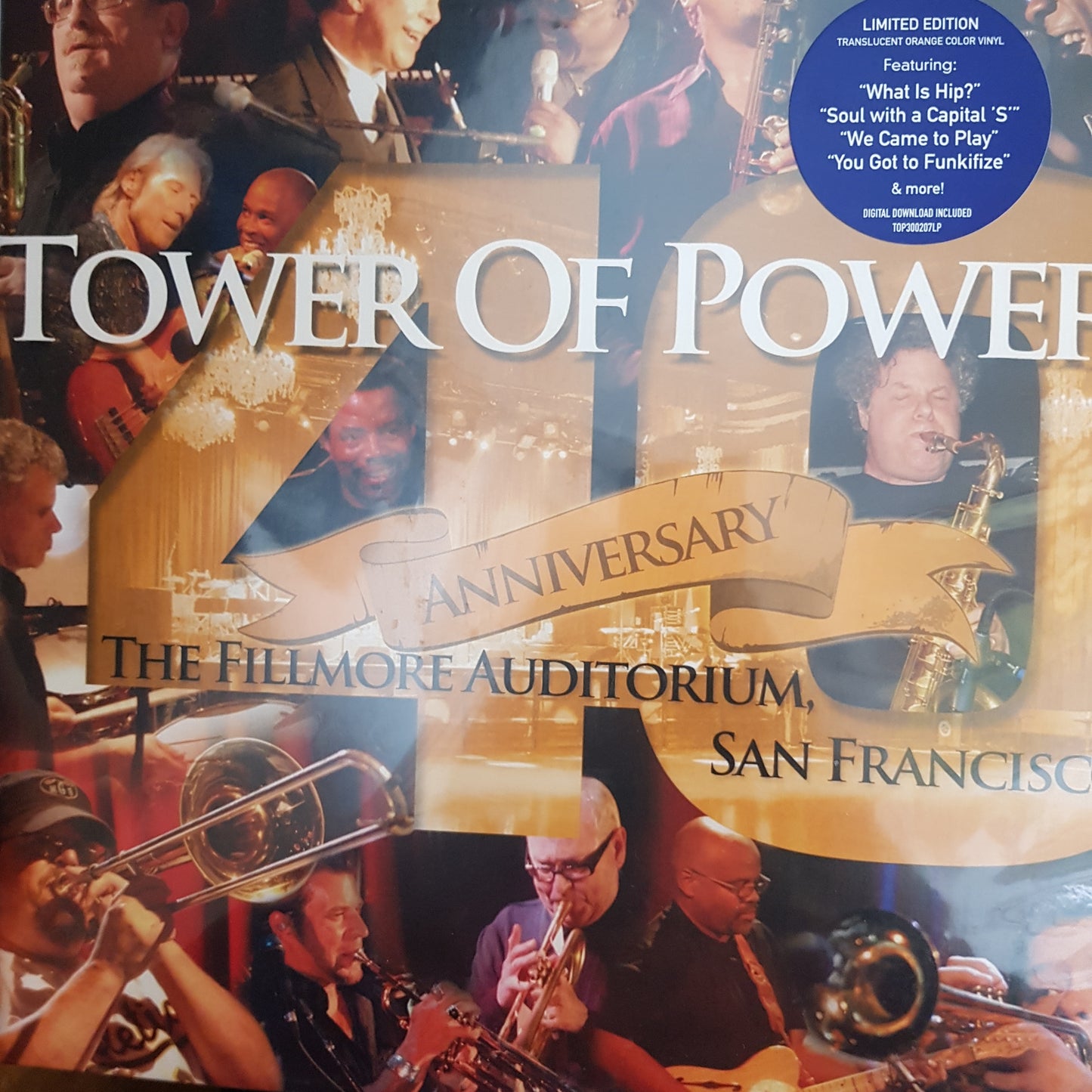 TOWER OF POWER - THE FILMORE AUDITORIUM VINYL (ORANGE COLOURED) (2LP) BLACK FRIDAY RSD 2022