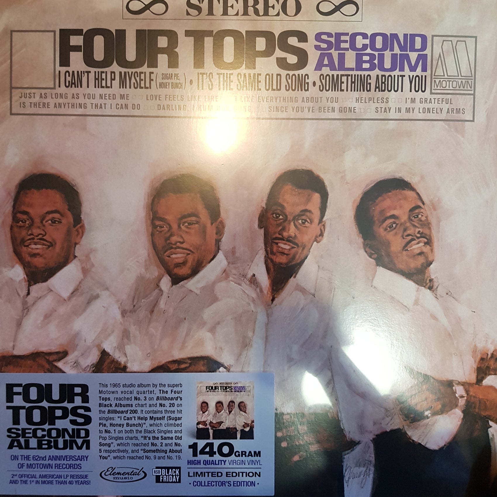 FOUR TOPS - SECOND ALBUM VINYL BLACK FRIDAY RSD 2022
