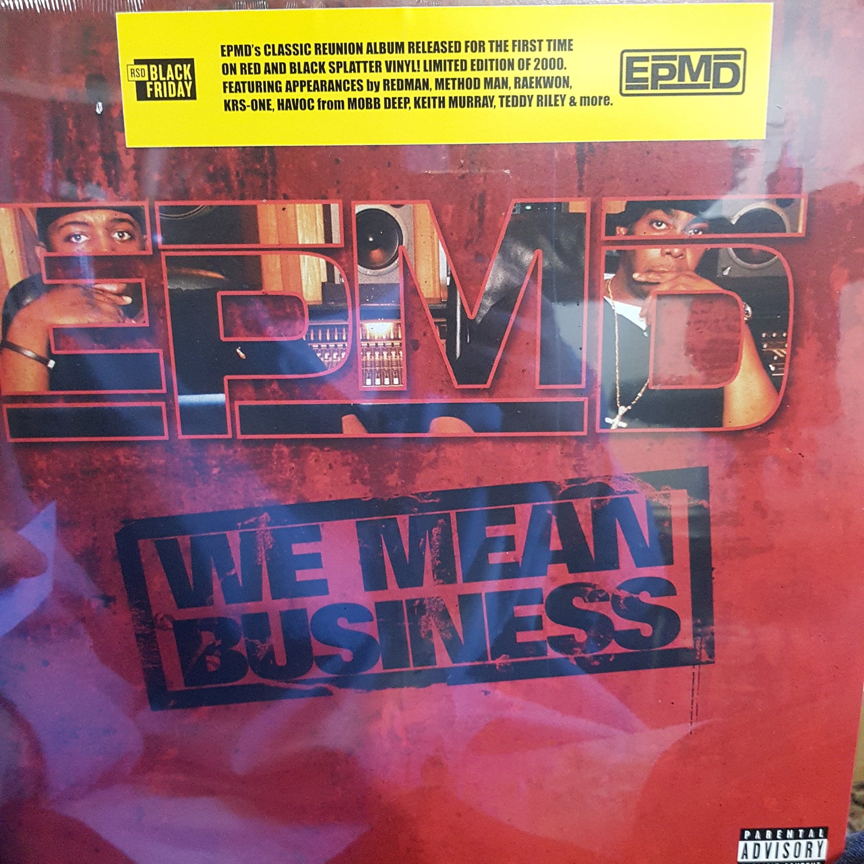 EPMD - WE MEAN BUISNESS (2LP) (BLACK AND RED SPLATTER COLOURED) VINYL BLACK FRIDAY RSD 2022