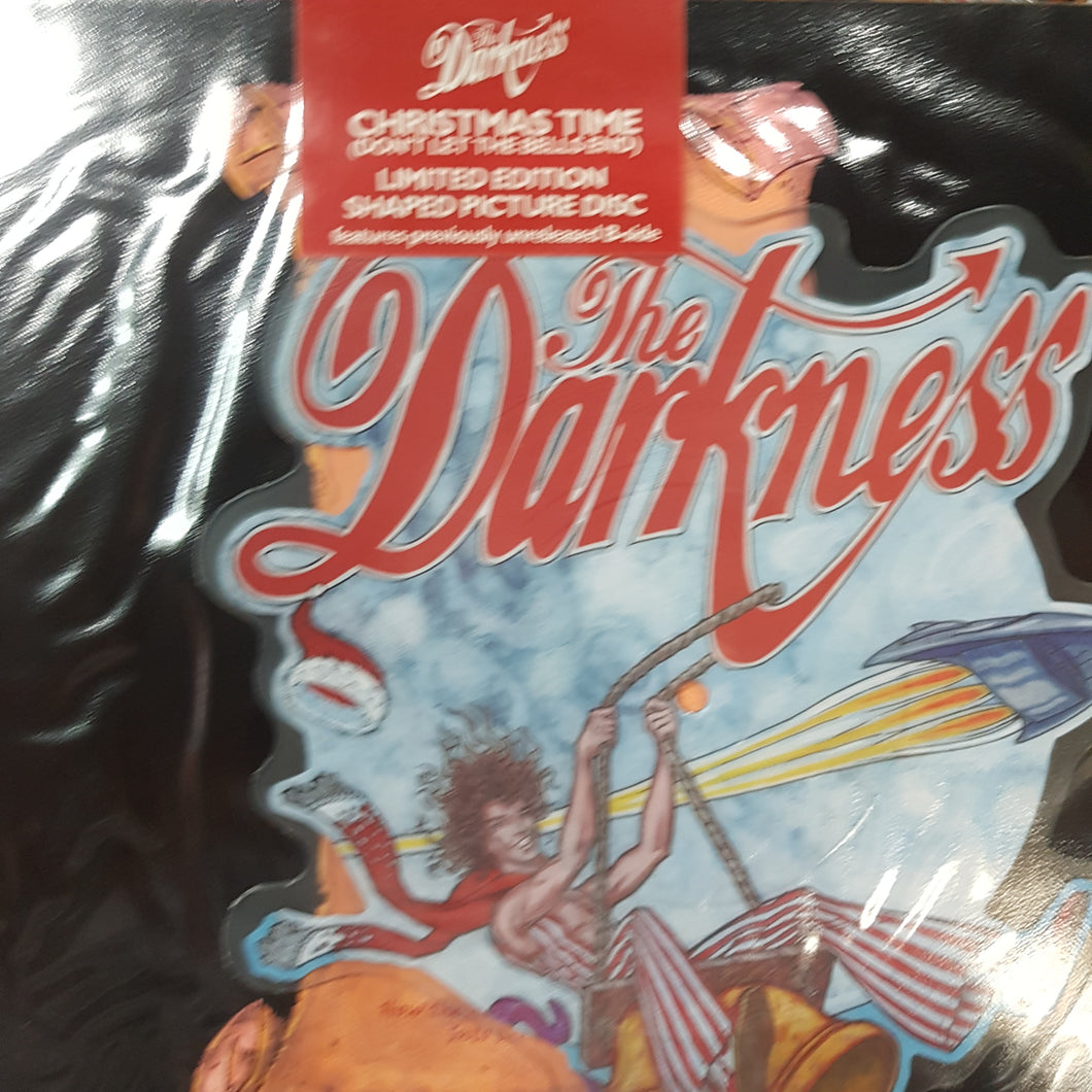 DARKNESS - CHRISTMAS TIME (SHAPED PIC DISC) (USED VINYL 2003 UK STILL SEALED)