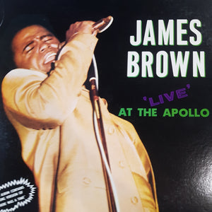 JAMES BROWN - LIVE AT THE APOLLO (USED VINYL 1975 JAPANESE EX+/ EX)