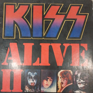 KISS - ALIVE II (USED VINYL 1977 U.S. 2LP EX EX-)