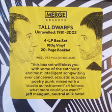 Load image into Gallery viewer, TALL DWARFS - UNRAVELLED (4LP+20 PAGE BOOKLET) BOXSET
