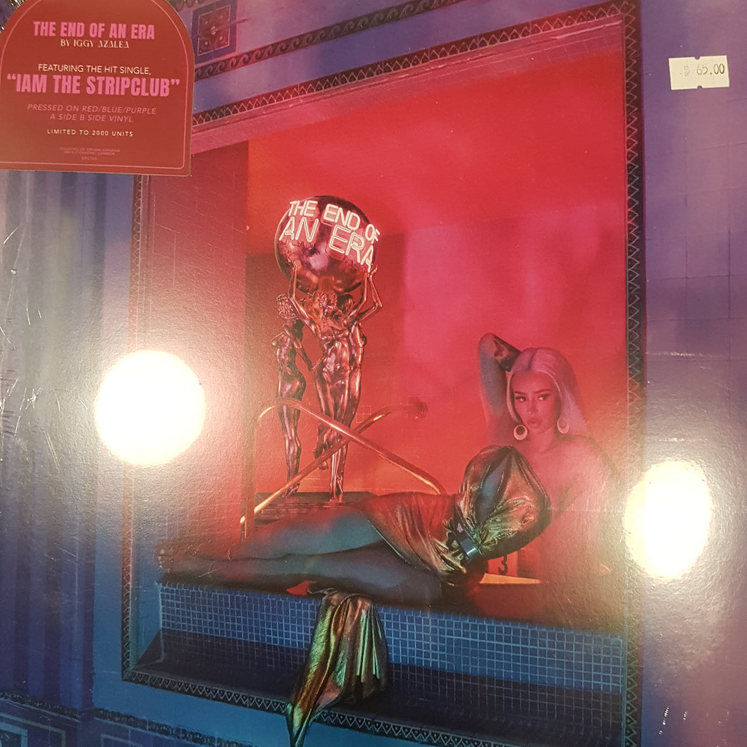 IGGY AZALEA  - END OF AN ERA (RED/BLUE/PURPLE COLOURED) (ALTERNATE COVER) VINYL