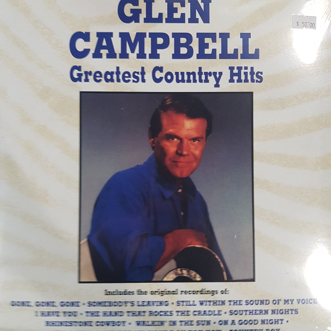 GLEN CAMPBELL - GREATEST COUNTRY HITS VINYL