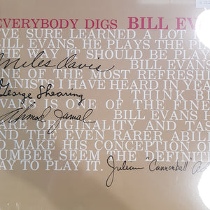 BILL EVANS - EVERYBODY DIGS BILL EVANS VINYL