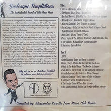 Load image into Gallery viewer, VARIOUS ARTISTS - BURLESQUE TEMPTATIONS: THE SOPHISTICATED SOUND OF STRIP TEASE MUSIC VINYL
