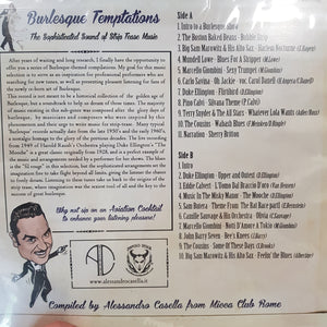 VARIOUS ARTISTS - BURLESQUE TEMPTATIONS: THE SOPHISTICATED SOUND OF STRIP TEASE MUSIC VINYL