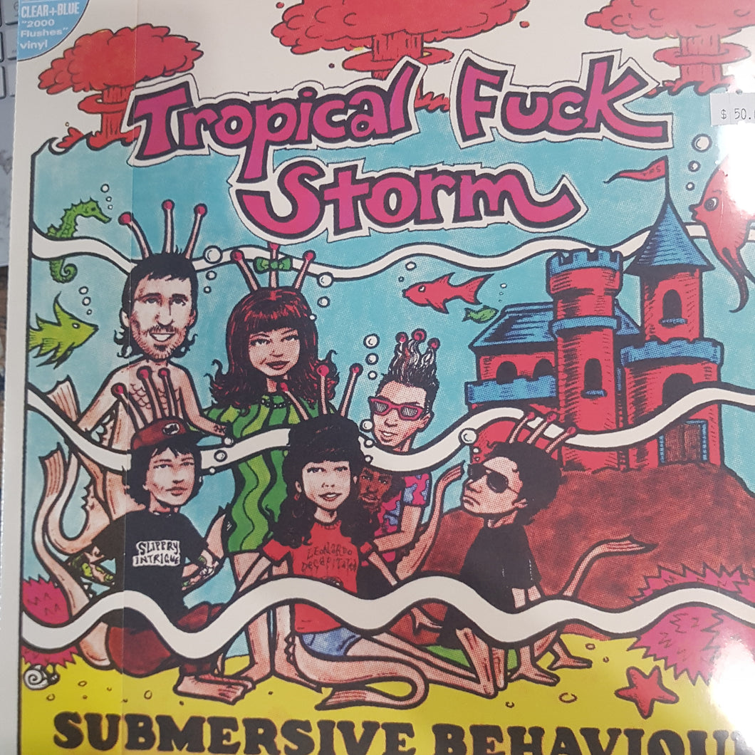 TROPICAL FUCK STORM - SUBMERSIVE BEHAVIOUR (BLUE AND CLEAR COLOURED) VINYL