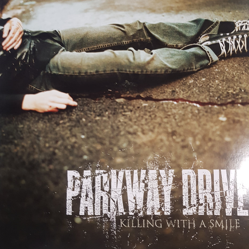 PARKWAY DRIVE - KILLING WITH A SMILE (GREEN AND GREY ECO COLOURED) (USED VINYL 2022 AUS M-/M-)