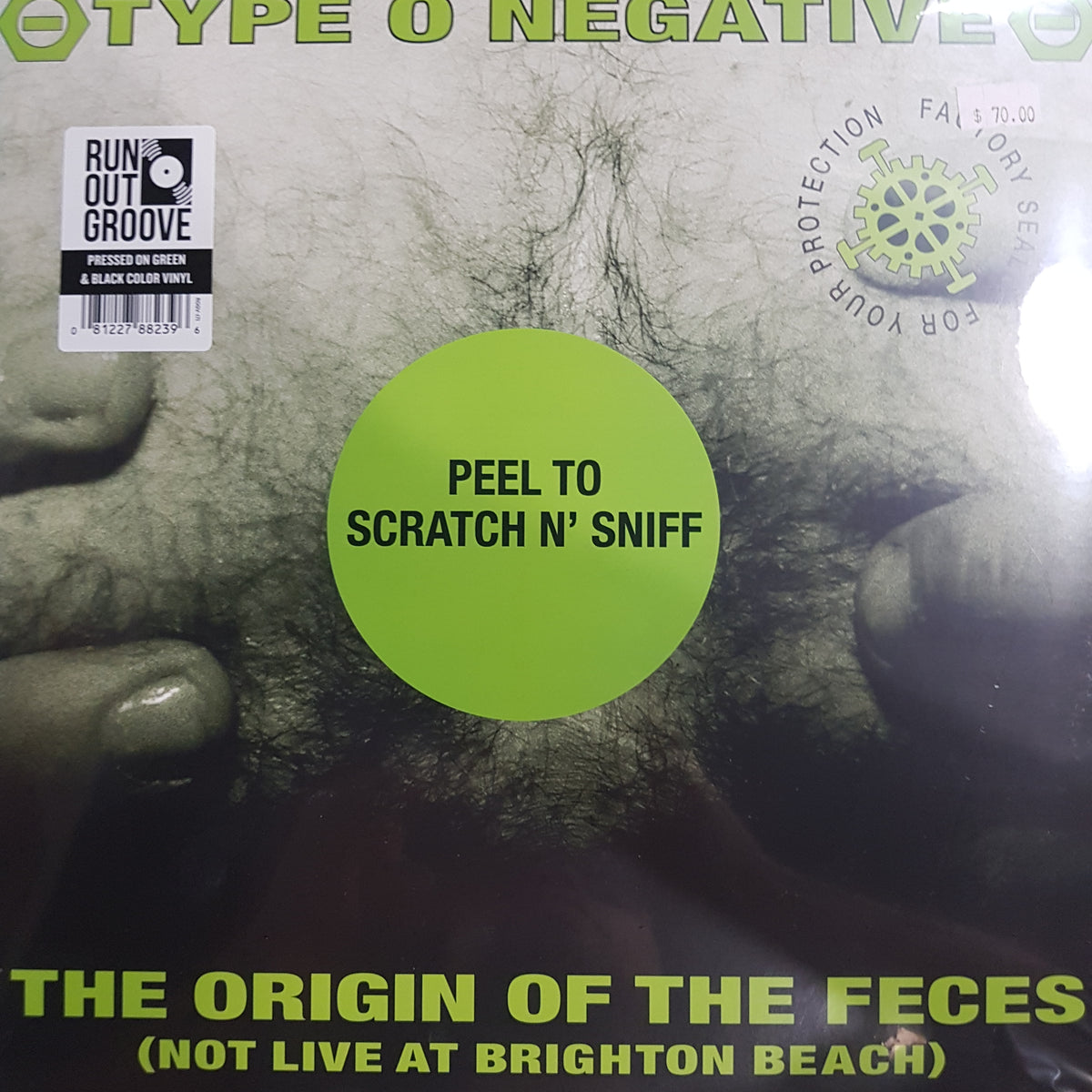 TYPE OF NEGATIVES - THE ORIGIN OF THE FECES (GREEN AND BLACK COLOURED) (2LP) VINYL