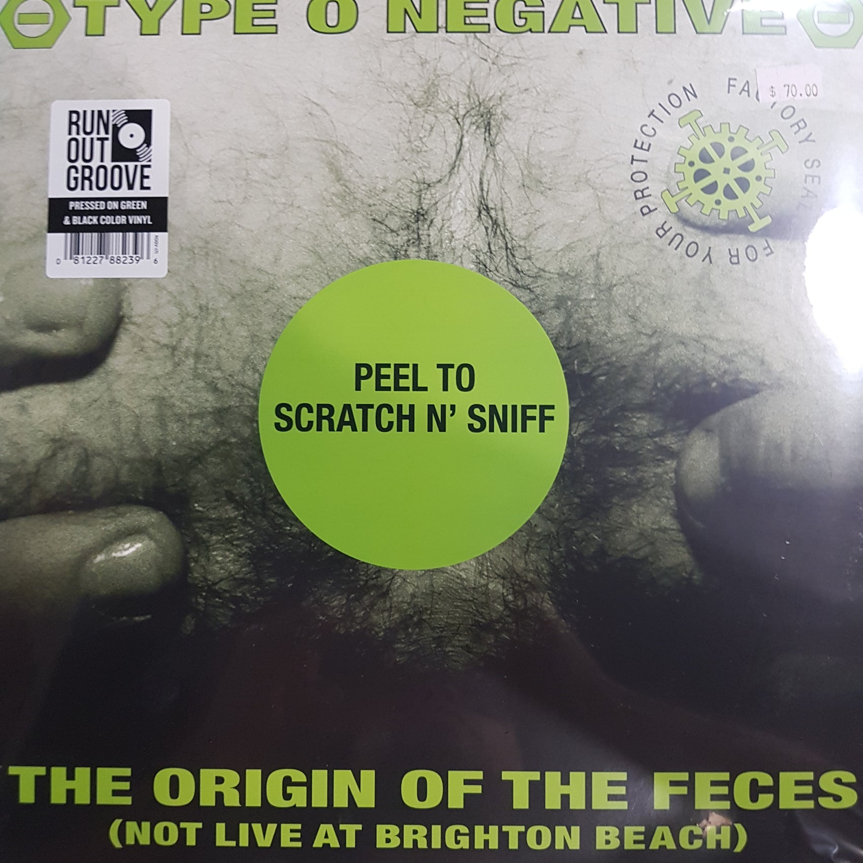 TYPE OF NEGATIVES - THE ORIGIN OF THE FECES (GREEN AND BLACK COLOURED) (2LP) VINYL