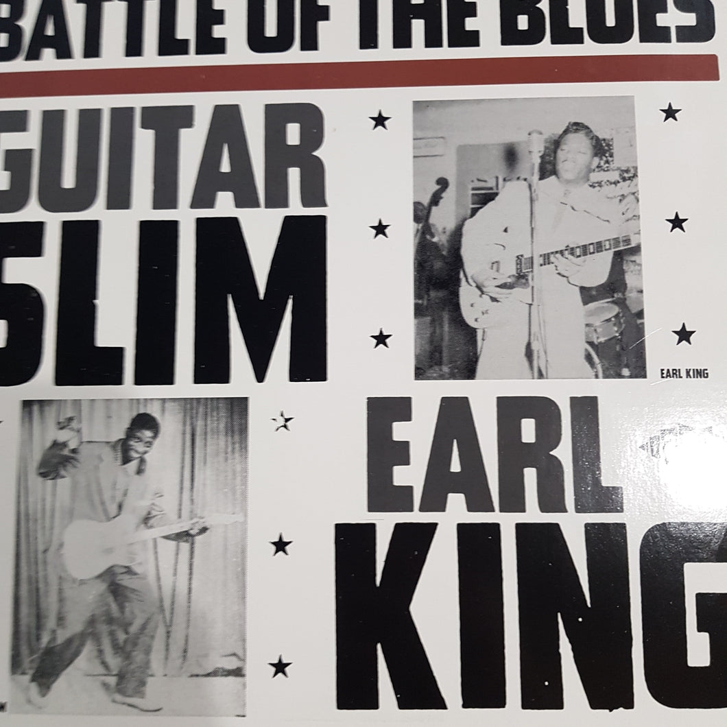 GUITAR SLIM AND EARL KING - BATTLE OF THE BLUES (USED VINYL 1987 UK M-/EX+)