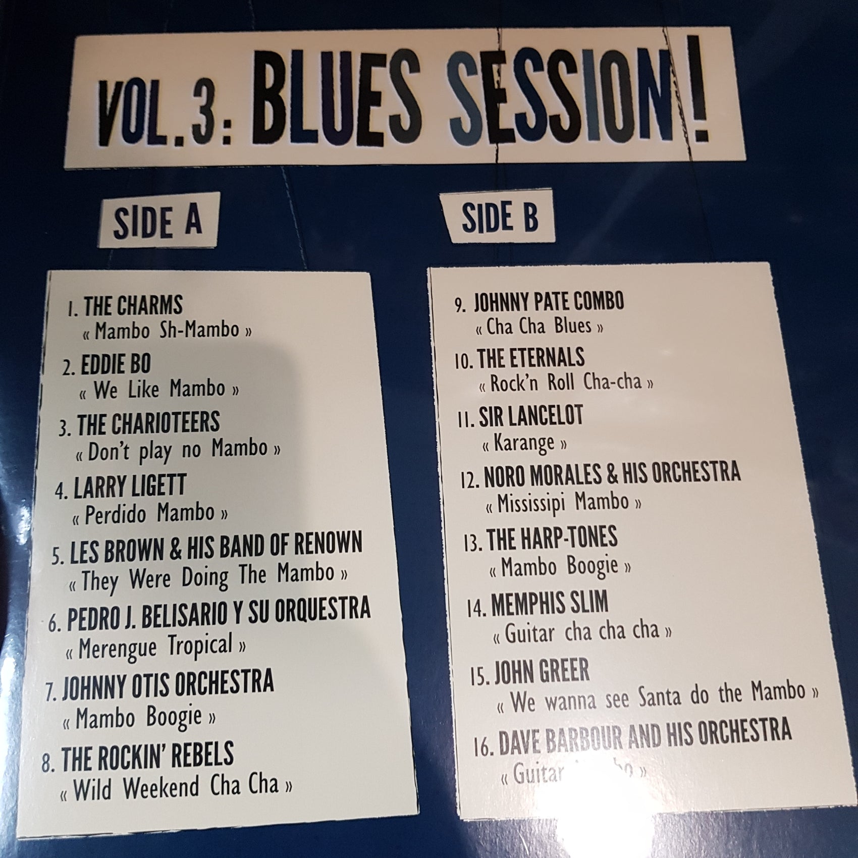 VARIOUS ARTISTS - MAMBO, CHA-CHA-CHA & CALYPSO VOL.3 BLUES SESSION! (LP+CD) VINYL