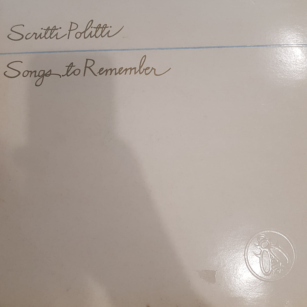SCRITTI POLITTI -(USED VINYL 1982 UK EX/EX+)