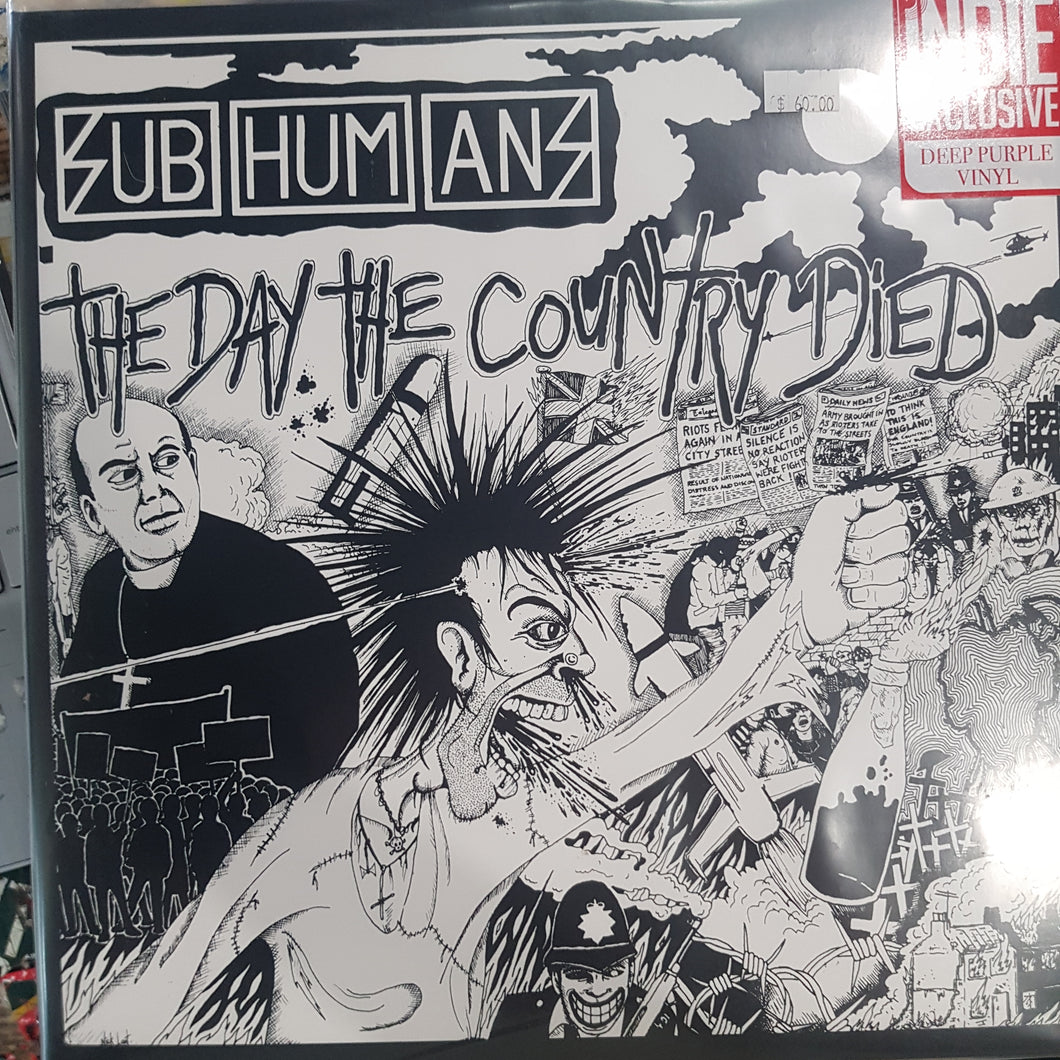 SUBHUMANZ - THE DAY THE COUNTRY DIED (DEEP PURPLE COLOURED) VINYL