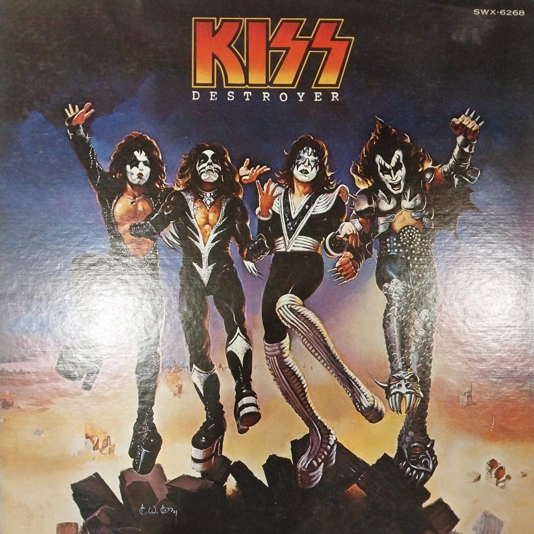 KISS - DESTROYER (USED VINYL 1977 AUS EX+/EX-)