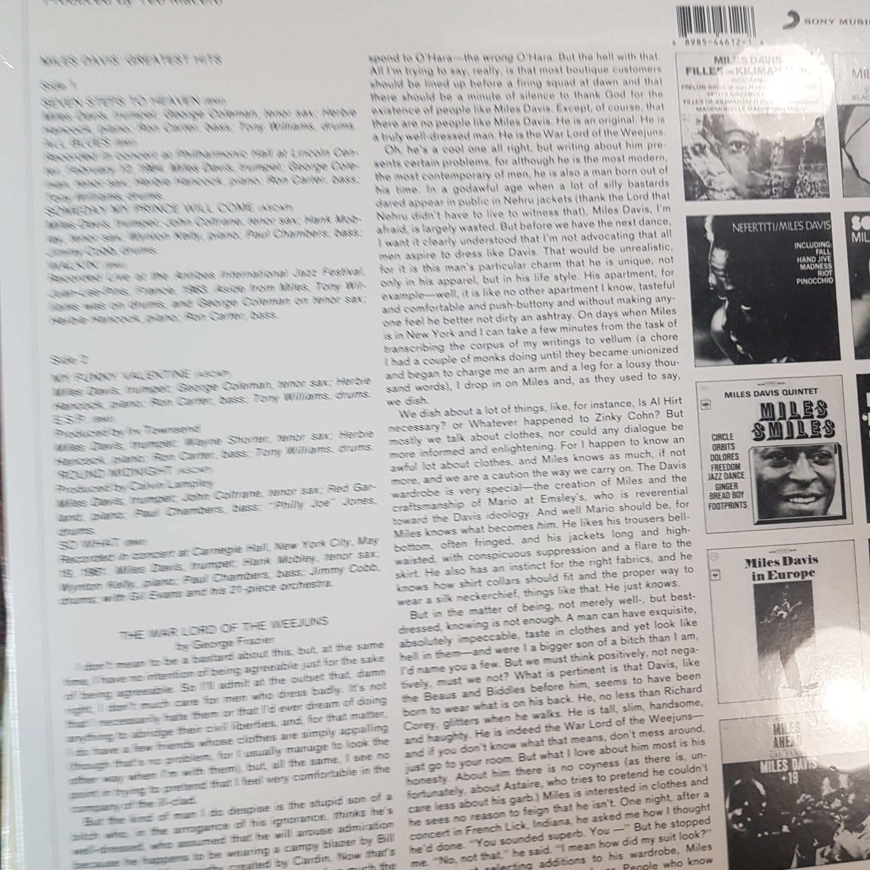 MILES DAVIS - GREATEST HITS VINYL