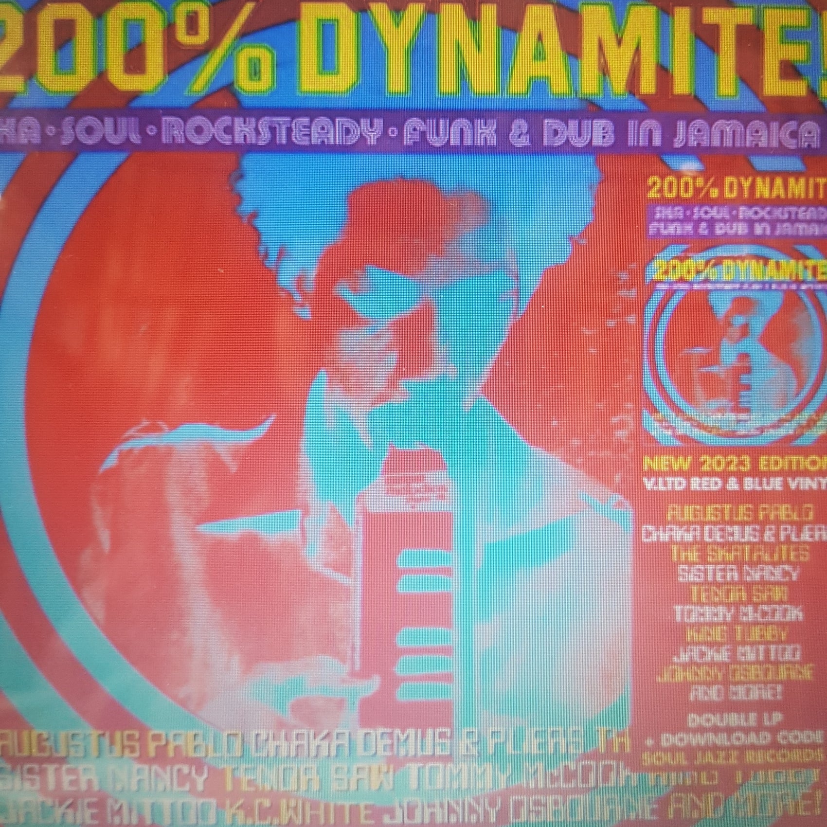 VARIOUS ARTISTS - SOUL JAZZ RECORDS PRESENTS: 200% DYNAMITE: SKA, SOUL, ROCKSTEADY, FUNK AND DUB IN JAMAICA (COLOURED) (2LP) RSD 2023 VINYL