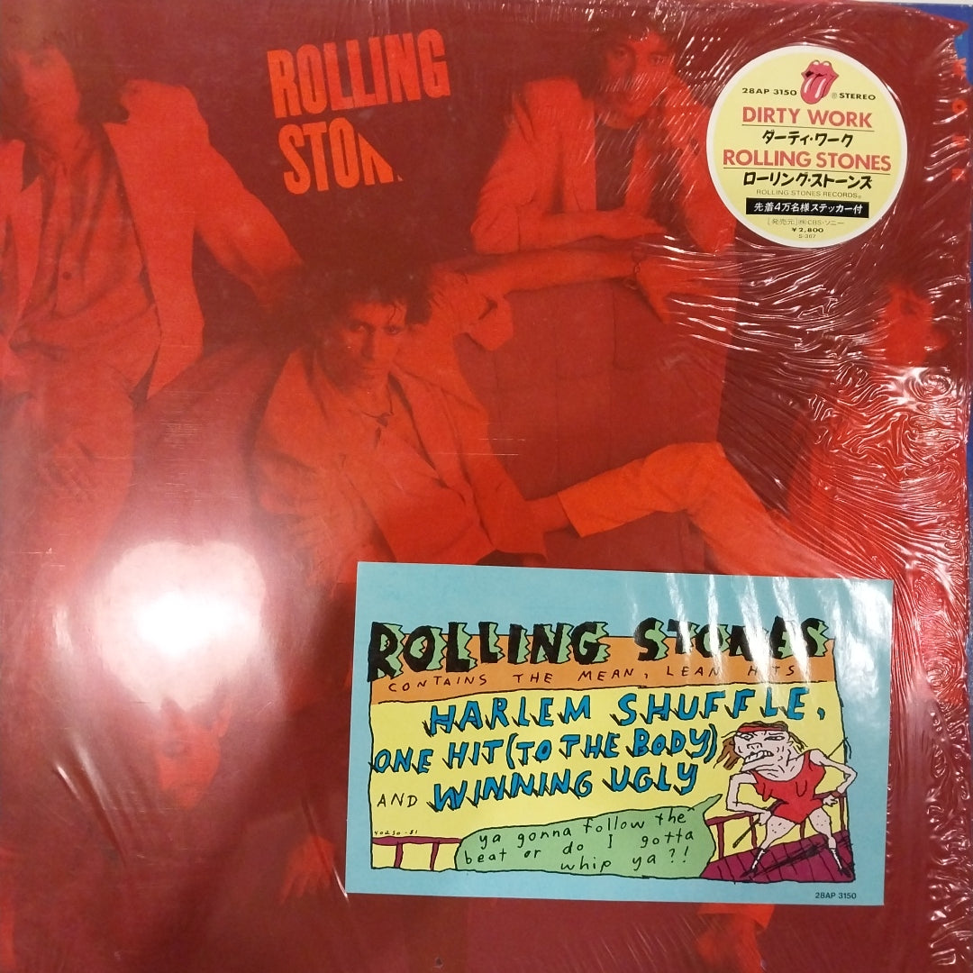 ROLLING STONES - DIRTY WORK (USED VINYL 1986 JAPAN FIRST PRESSING M- EX+)