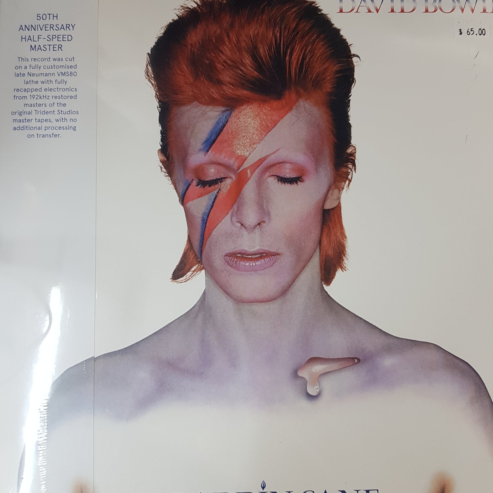 DAVID BOWIE - ALADDIN SANE (50TH ANNIVERSARY) (HALF SPEED MASTERED) VINYL