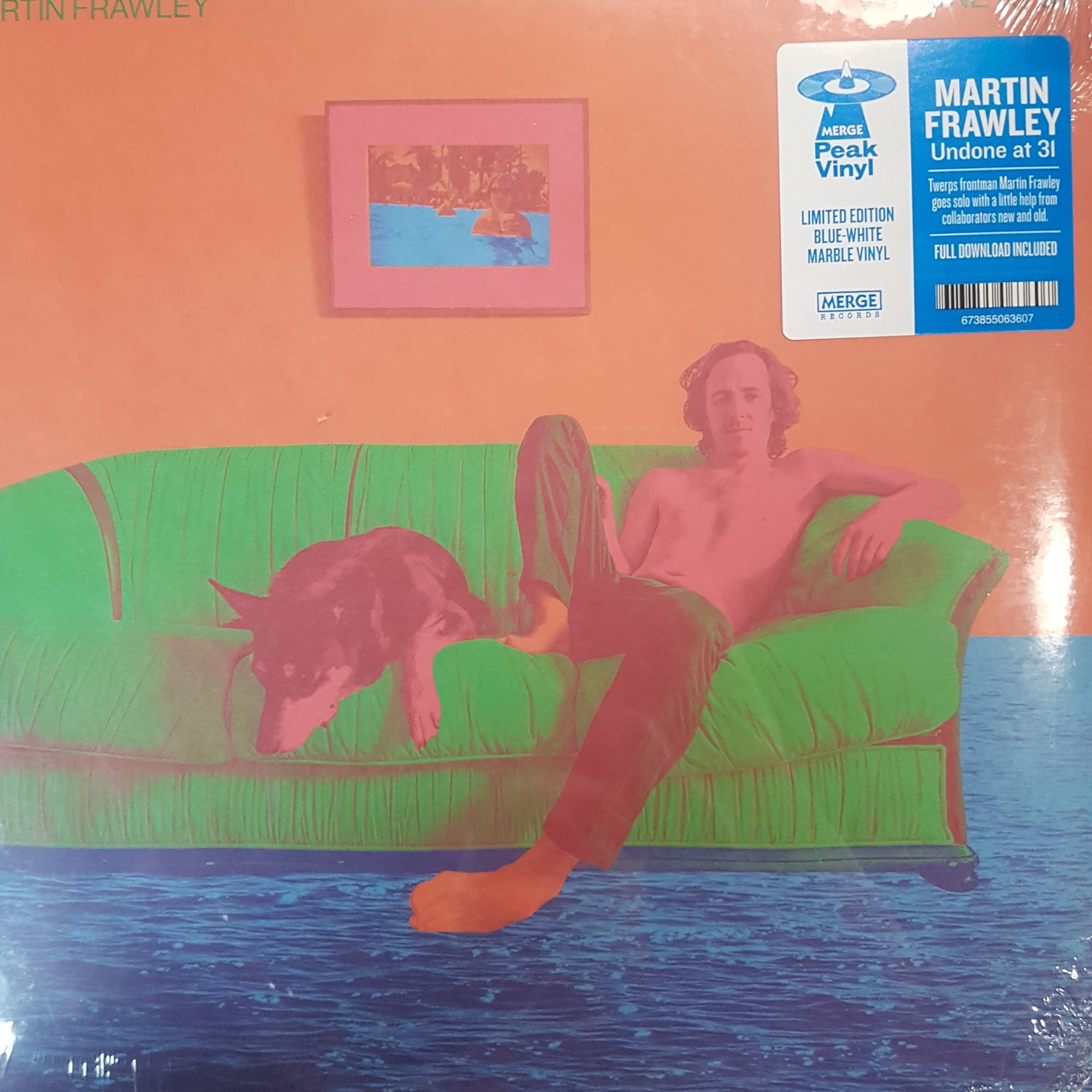 MARTIN FRAWLEY - UNDONE AT 31 (BLUE AND WHITE MARBLE COLOURED) VINYL
