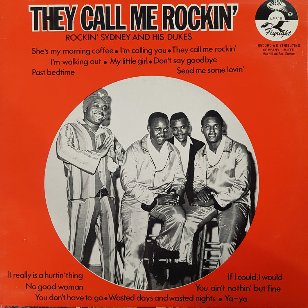 ROCKIN' SYDNEY AND HIS DUKES - THEY CALL ME ROCKIN' (USED VINYL 1974 UK M-/EX+)