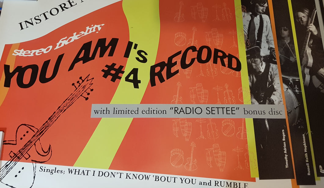 YOU AM I - #4 RECORD (1998 USED) POSTER