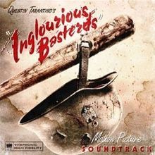 VARIOUS ARTISTS - QUENTIN TARANTINO'S INGLORIOUS BASTARDS MOTION PICTURE SOUNDTRACK (BLOOD RED TRANSLUCENT COLOURED) VINYL