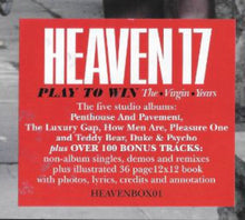 Load image into Gallery viewer, HEAVEN 17 - PLAY TO WIN THE VIRGIN YEARS (10 x CD) BOX SET
